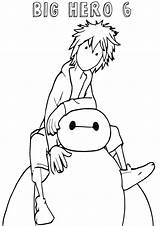 Baymax Coloring Pages sketch template