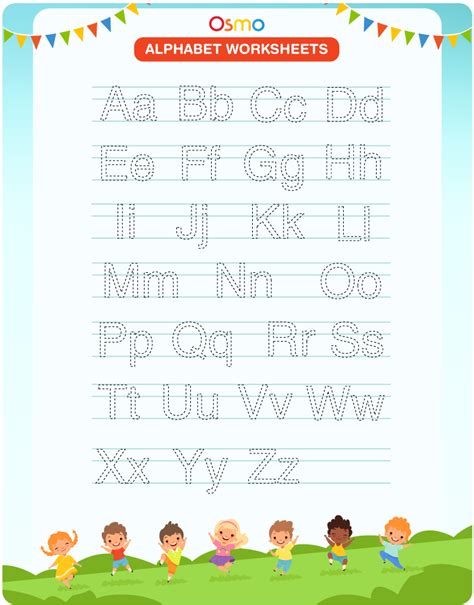 kindergarten alphabet printables  printable worksheet