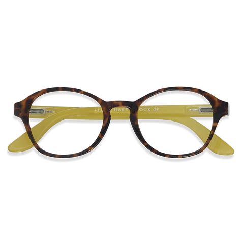 Have A Look Unisex Reading Glasses Circle Horn And Lime