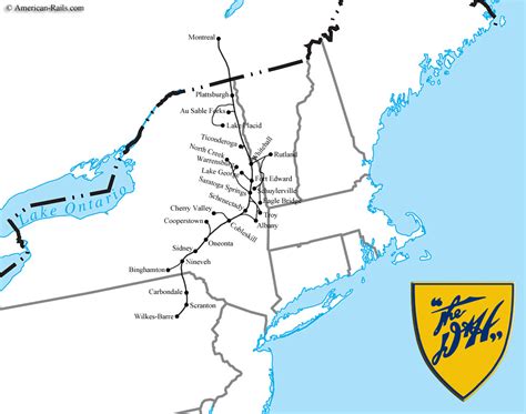 Delaware hudson canal map