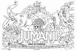 Jumanji Coloring Pages Movie Template Colouring sketch template
