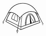 Tent Coloring Shelter Coloringcrew sketch template