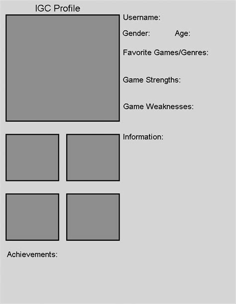 player profile template   igc  deviantart