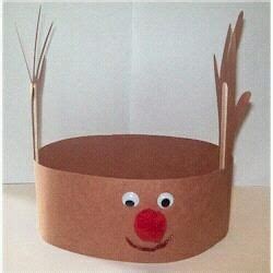 reindeer hat christmas crafts  kids christmas crafts preschool