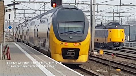 holland trains  eindhoven  nijmegen station youtube