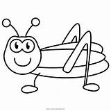 Grasshopper Coloring Pages Print Color sketch template