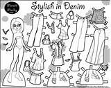 Marisole Paper Dolls Monday Printable Print Paperthinpersonas Color Doll Today Click Clothes Dresses Clothing Pdf Denim Stylish Version Choose Board sketch template