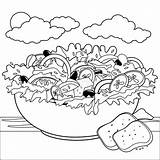 Coloring Vector Vegetables Cucumber Colorless Sliced sketch template