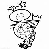 Fairly Coloring Wanda Odd Oddparents Crocker Mr Xcolorings Fairy sketch template