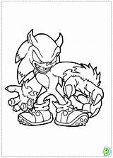 Sonic Coloring Dinokids Pages Close sketch template