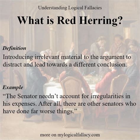 red herring logical fallacies logic fallacy definition