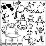 Farm Animals Coloring Pages Animal Printable Pdf Barnyard Barn Adults Book Kids Red Colouring Color Print Getcolorings Getdrawings Awesome Sheets sketch template