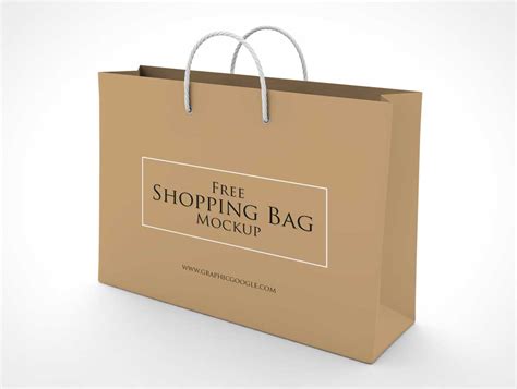 shopping bag carry handles store branding psd mockup psd mockups