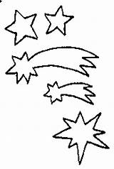 Star Shooting Coloring Pages Clipart Clip sketch template