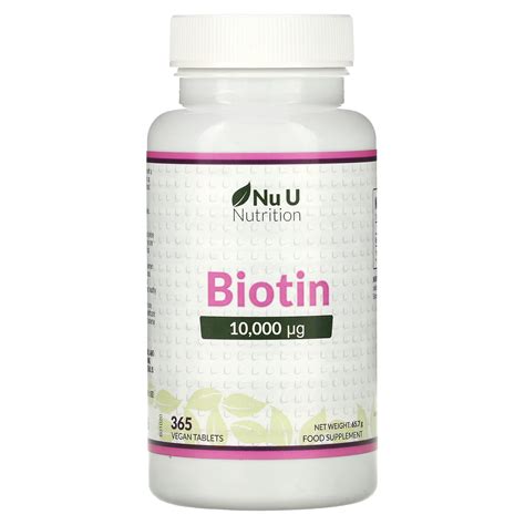 nu  nutrition biotin    vegan tablets