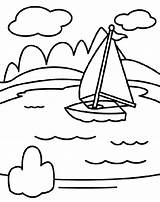 Lago Disegni Barco Trasporti Dibujos Colorare Ausmalbild Crayola Kostenlos Oceans Sketch sketch template