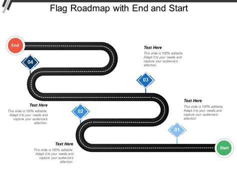 flag roadmap    start powerpoint  diagrams themes