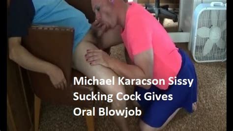 michael karacson sissy crossdressing sucking cock gives oral mylust