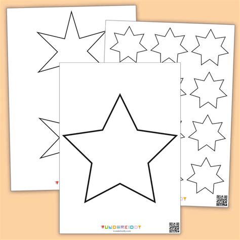 printable star templates    small medium  large sizes
