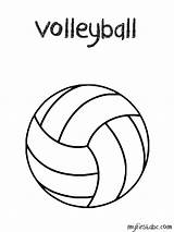 Volleyball Coloring Ball Pages Volley Drawing Clipart Print Getdrawings Library Popular sketch template