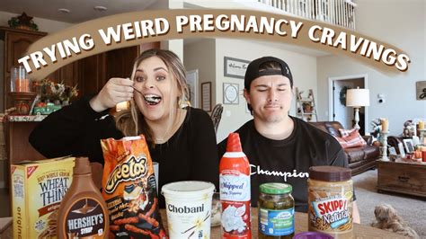 Trying Weird Pregnancy Cravings Youtube