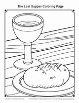 Supper Lord Maundy Abendmahl Holy Ws Ostern Ausmalen Letztes Zone Lords Craft Bibel Sundayschoolzone Colouring Malvorlagen sketch template