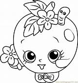 Coloring Apple Shopkins Blossom Pages Cookie Kooky Drawing Kids Coloringpages101 Getdrawings Printable Color Print Line sketch template