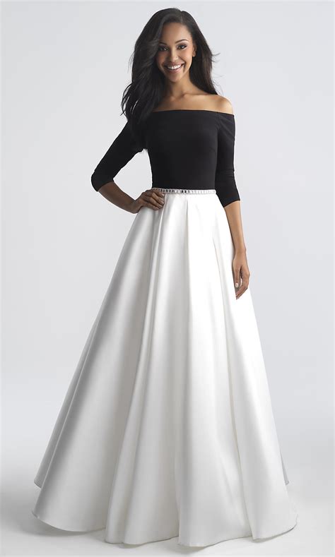 Long Off Shoulder Prom Dress With Sleeves Promgirl