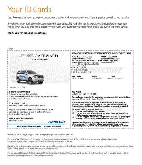 auto insurance card template artofit