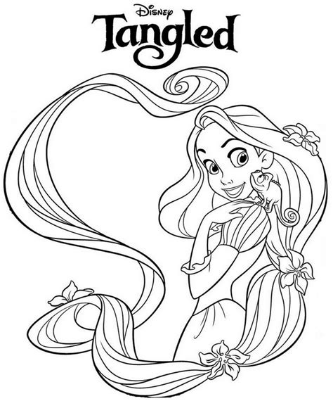 top  lists  tangled rapunzel coloring pages  disney princess