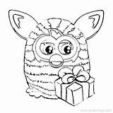 Furby Coloring Pages Present Got Xcolorings 1100px 91k Resolution Info Type  Size Jpeg sketch template