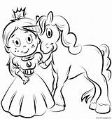 Unicorn Princess sketch template