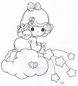 Angel Coloring Pages Baby Precious Getcolorings Moments Printable Print Color sketch template