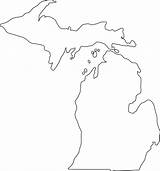 Michigan Outline Dxf  3axis Clipground sketch template