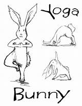 Yoga Coloring Pages Kids Colouring Poses Bunny Popular Getdrawings Choose Board Coloringhome sketch template