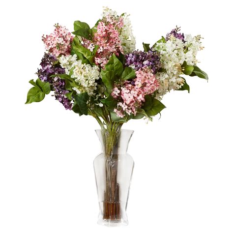 Darby Home Co Glenham Lilac Silk Flower Arrangement And Reviews Wayfair