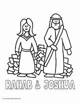 Rahab Coloringhome Spies Bible sketch template