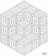 Geometrische Mandalas Malvorlagen Ausmalbild Geometrie Ausdrucken Supercoloring sketch template