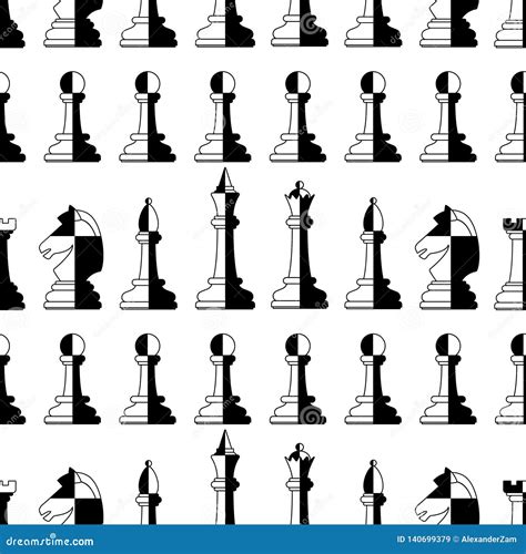 chess set pattern stock vector illustration  strategy