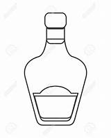 Bottle Liquor Drawing Getdrawings sketch template