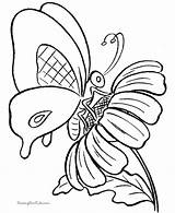 Coloring Butterfly Pages Printable Flower Cartoon Kids Drawing Butterflies Color Clipart Sheets Print Colouring Printing Drawings Clip Designs Comment Raisingourkids sketch template