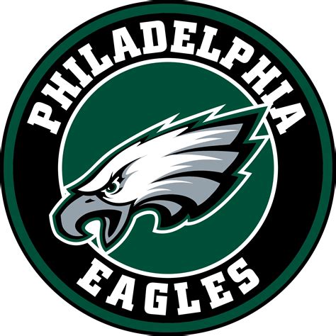 philadelphia eagles circle logo vinyl decal sticker  sizes