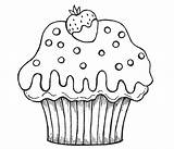 Cupcake Cupcakes Printable Clipart Birthday Para Drawing Coloring Imprimir Getdrawings Pages Riscos Landon Colorir Desenho Pintar Desenhos Molde Artesanato Em sketch template