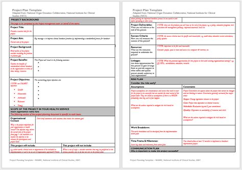 project plan templates   sample templates  word templates