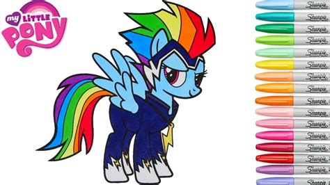 pony coloring book rainbow dash