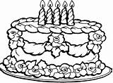 Cake Coloring Pages Print sketch template