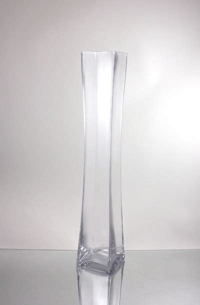 26 Unique Concaved Square Tall Glass Vase Case Of 6 Glass Vase