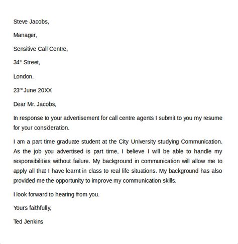 cover letter  job sample  sudansitenet