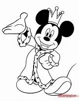Mickey Mouse Coloring Pages King Disney Minnie Colouring Kids Printable Book Color Cartoons Classic Disneyclips Mice Crafts Choose Board Cool sketch template