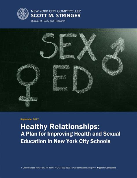 Healthy Relationships A Plan For Improving Health And Sexual Education